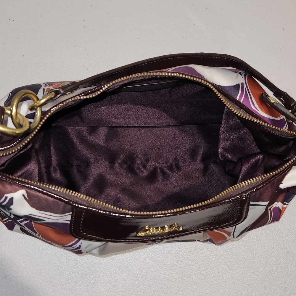Coach Ashley Scarf Print Hobo Shoulder Bag F20063 - Picture 8 of 12